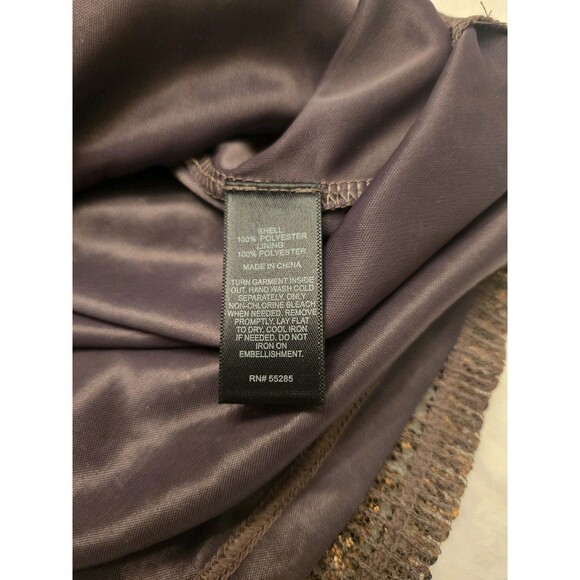 EXPRESS Gold Sequin Ombre Scoop Neck Sleeveless Mini Party/Cocktail Dress, XS - Picture 6 of 6